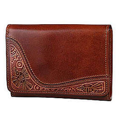 Leather Ladies Mini Wallet with Embossing